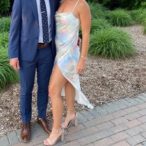 Pastels Satin Midi Slip Dress